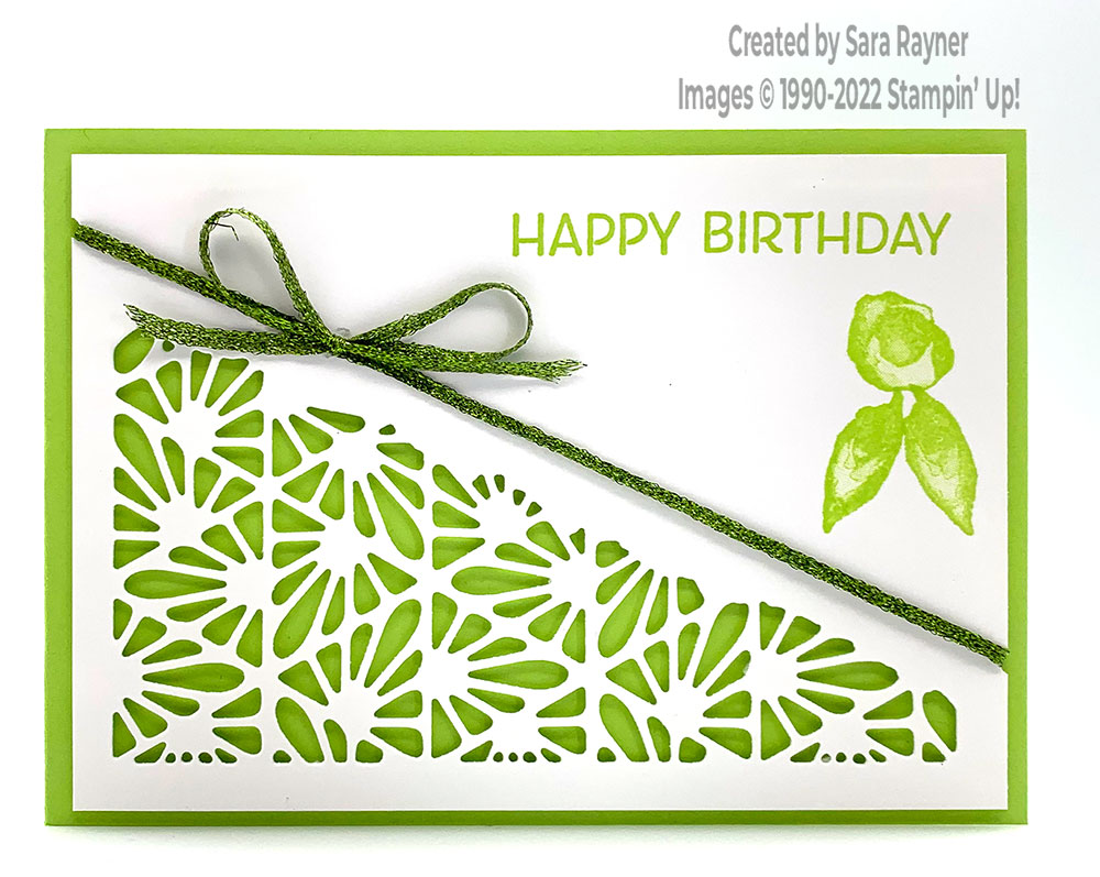 Bright split birthday card