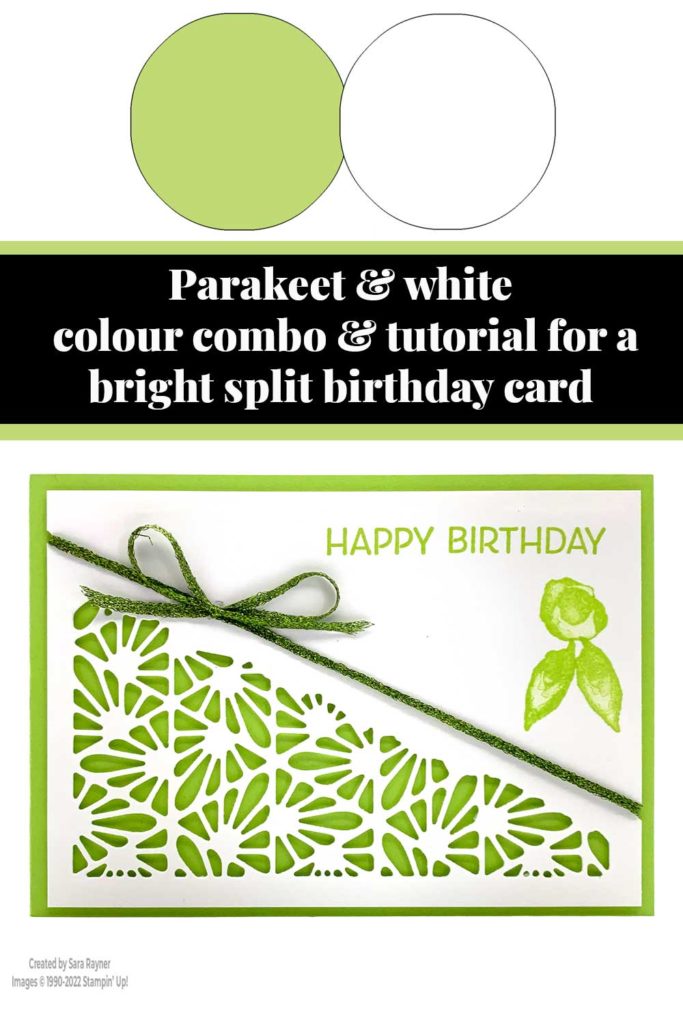 Bright split birthday card tutorial