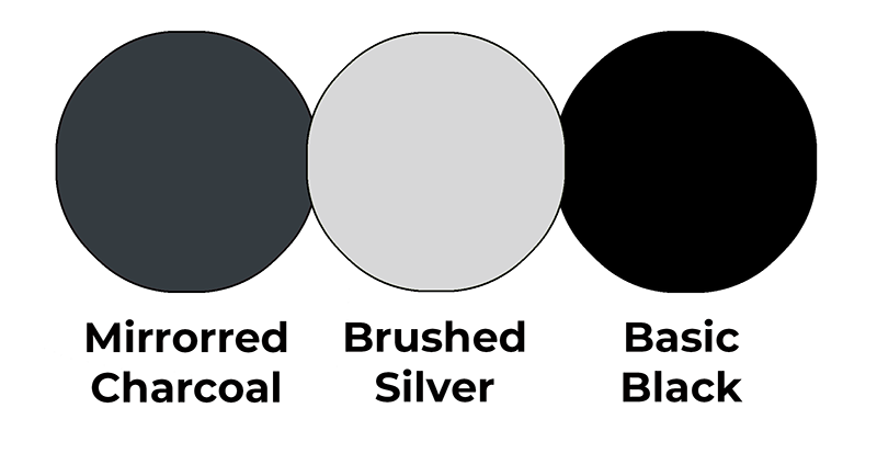 Colour combo mixing Mirrored Charcoal Foil , Brushed Silver Foil and Basic Black cardstock.