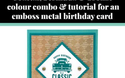 Tutorial for emboss metal birthday card