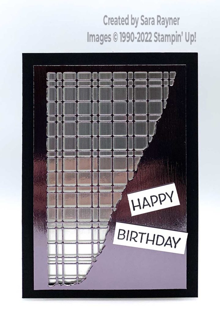 Quick split texture masculine birthday card