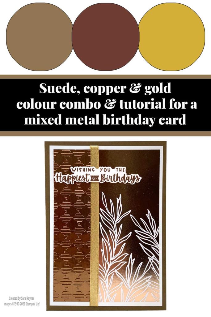 Mixed metal birthday card tutorial