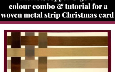 Tutorial for woven strips Christmas card