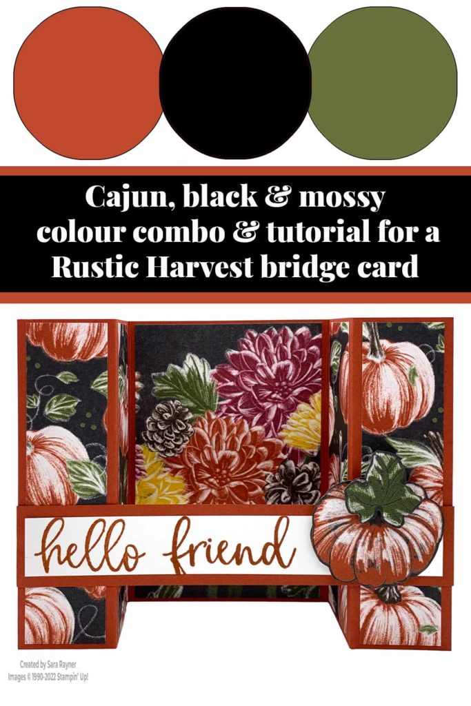 Rustic Harvest bridge card tutorial