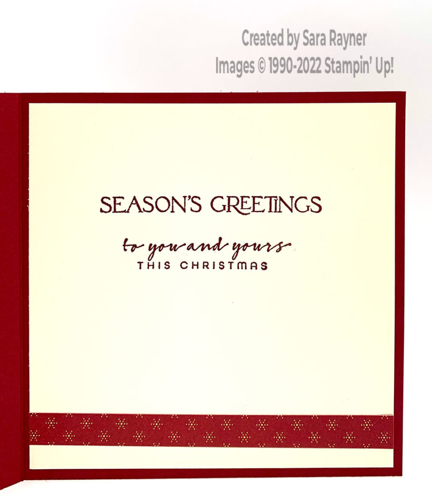 Quick larger Lights Aglow Christmas card insert