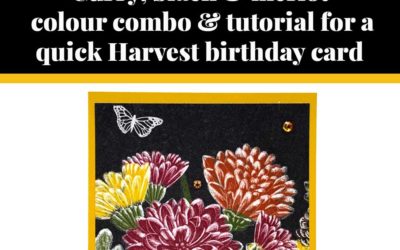 Tutorial for quick Harvest birthday card