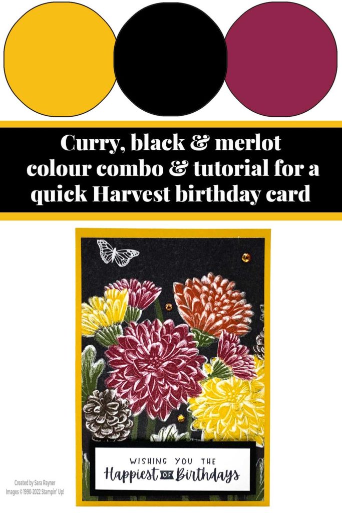 Quick Harvest birthday card tutorial