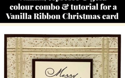 Tutorial for quick Vanilla Ribbon Christmas card