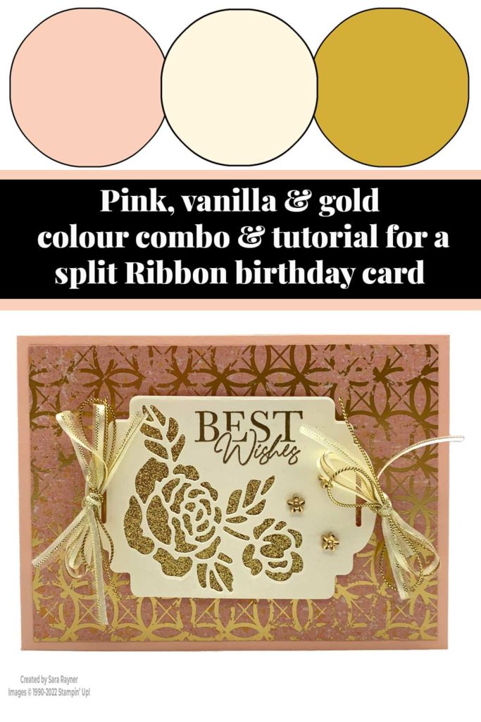 Split Ribbon birthday card tutorial