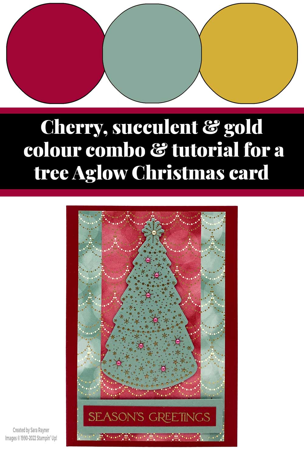 Tutorial for a tree Aglow Christmas card - Sara's crafting and stamping ...