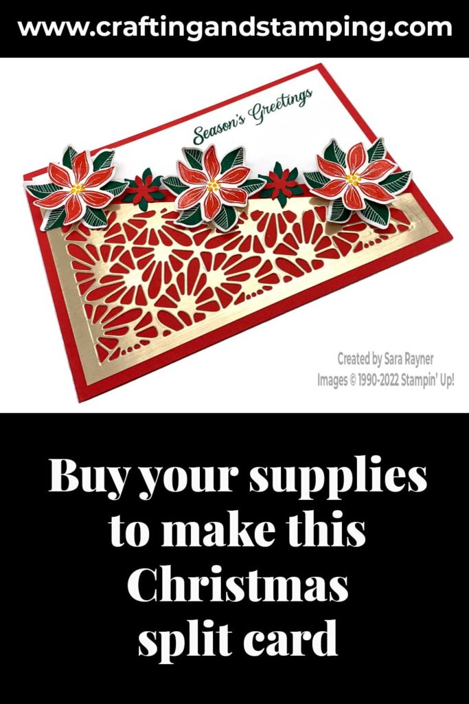 Christmas split card supply list