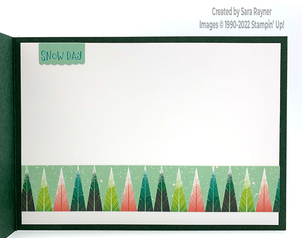 Embossed words Santa Express card insert