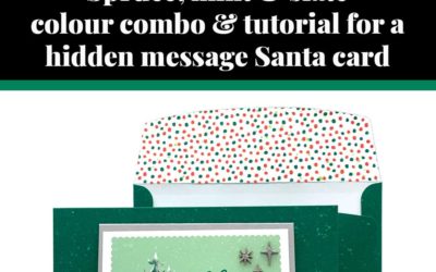 Tutorial for hidden message Santa Express card