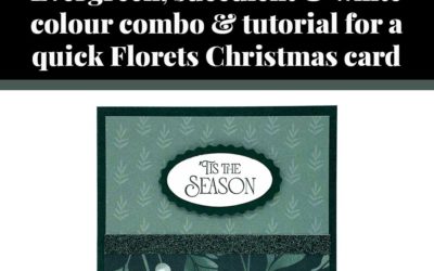 Tutorial for quick Florets Christmas card