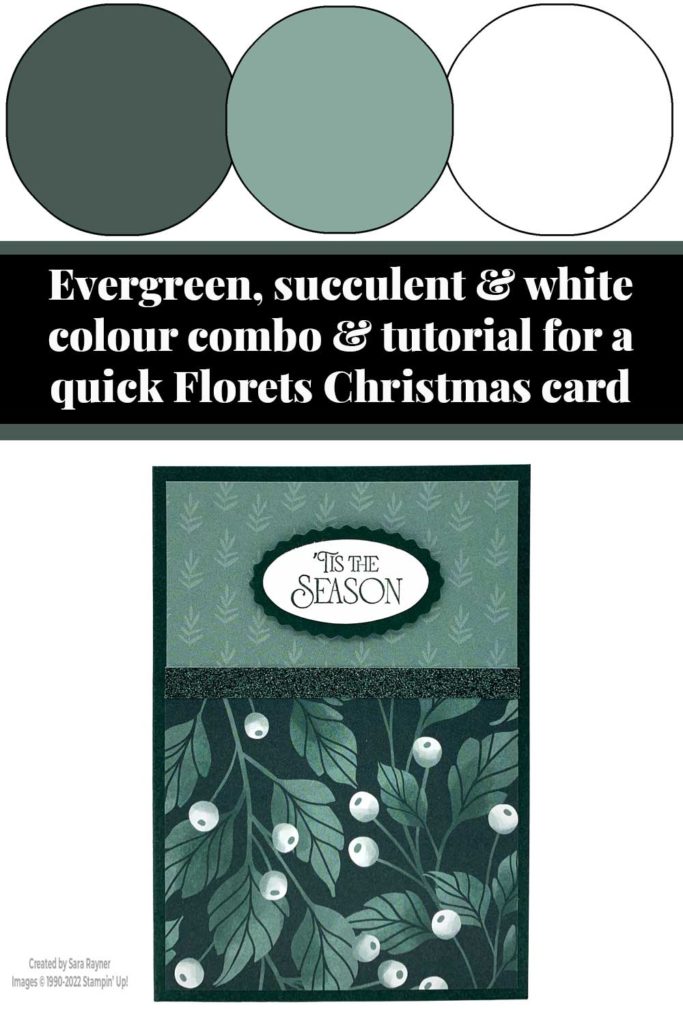 Quick Florets Christmas card tutorial