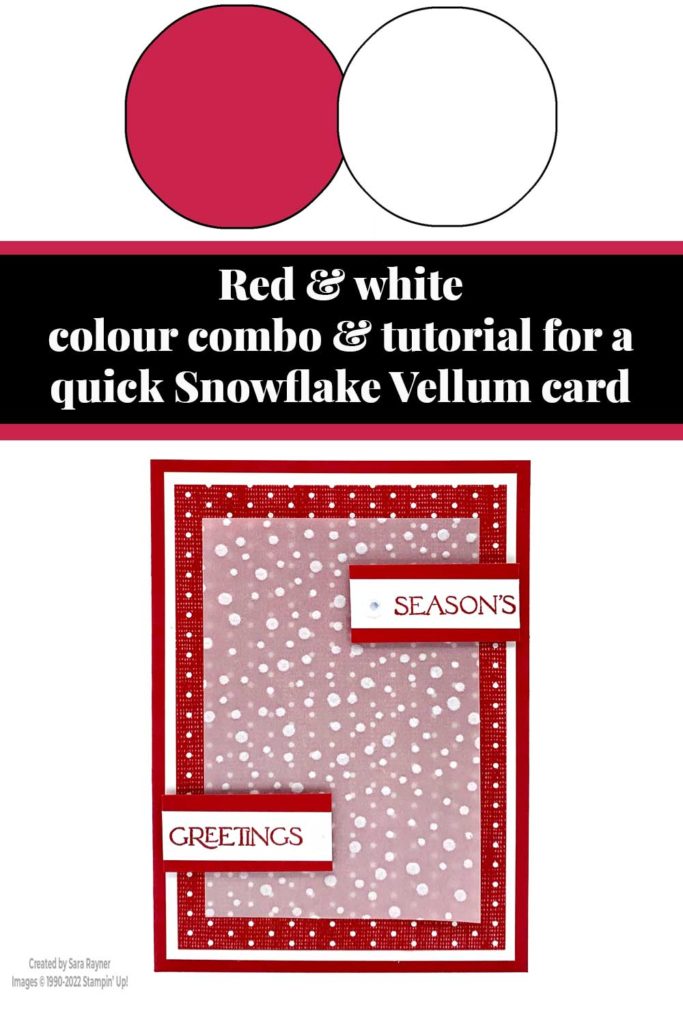 Quick Snowflake Vellum card tutorial