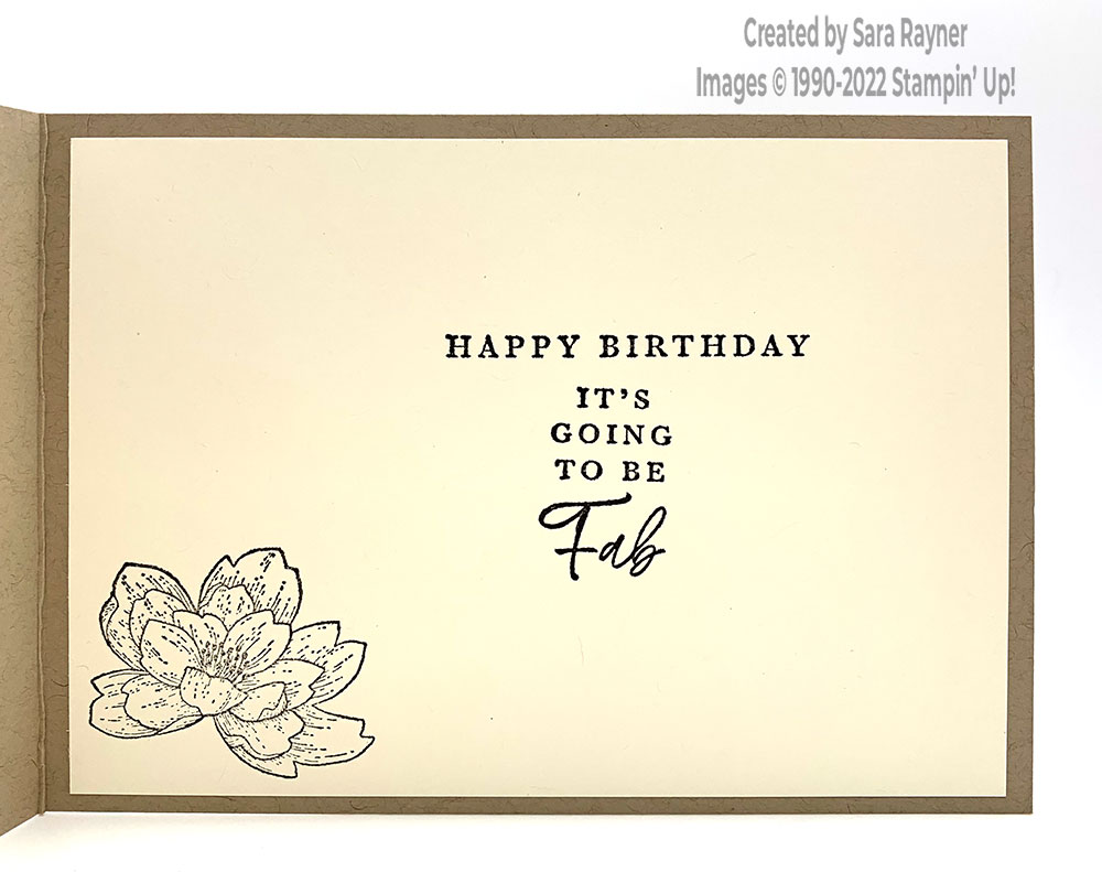 Quick Textural Elements birthday card insert