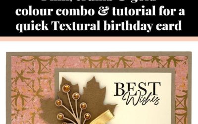 Tutorial for quick Textural birthday card