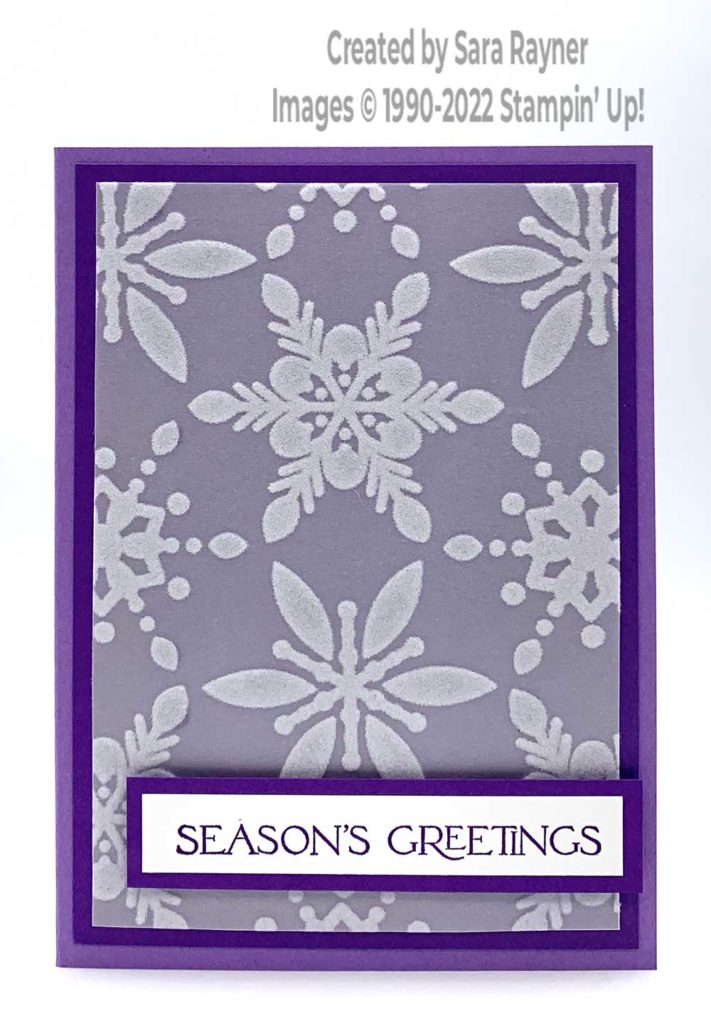 Simple Snowflake card