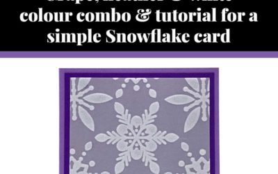 Tutorial for simple Snowflake card