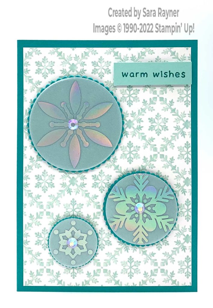 Snowflake circles card