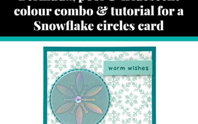 Tutorial for Snowflake circles card