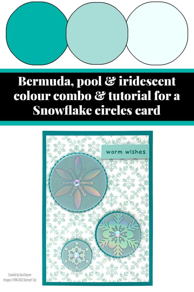 Snowflake circles card tutorial