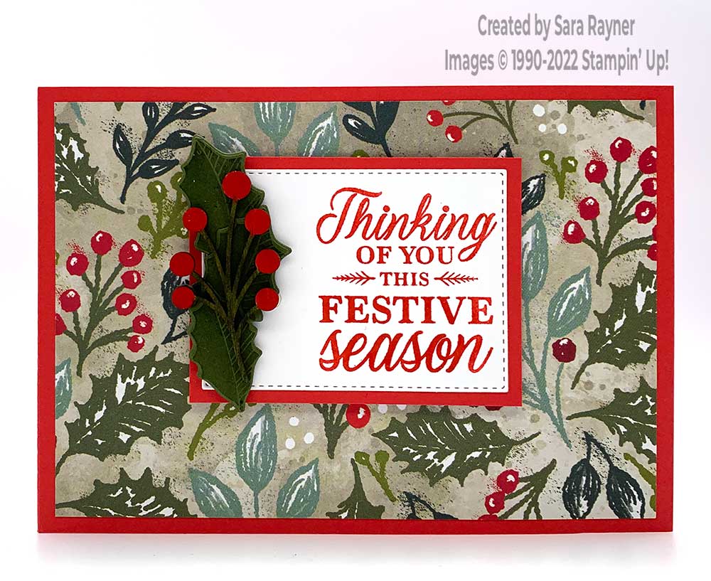 Textural Christmas card