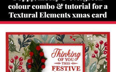 Tutorial for Textural Christmas card