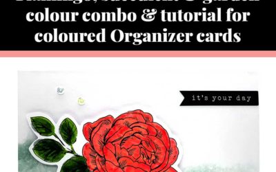 Tutorial for coloured Birthday Organizer cards