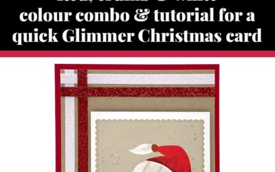 Tutorial for quick glimmer xmas card