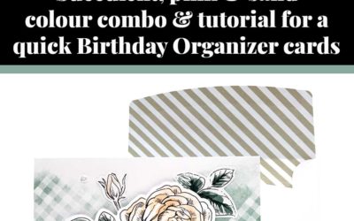 Tutorial for quick Birthday Organizer cards