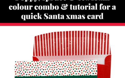 Tutorial for quick Santa xmas card