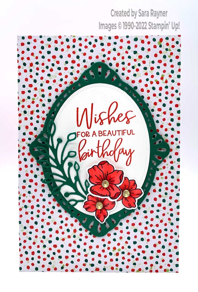 Santa florets birthday card