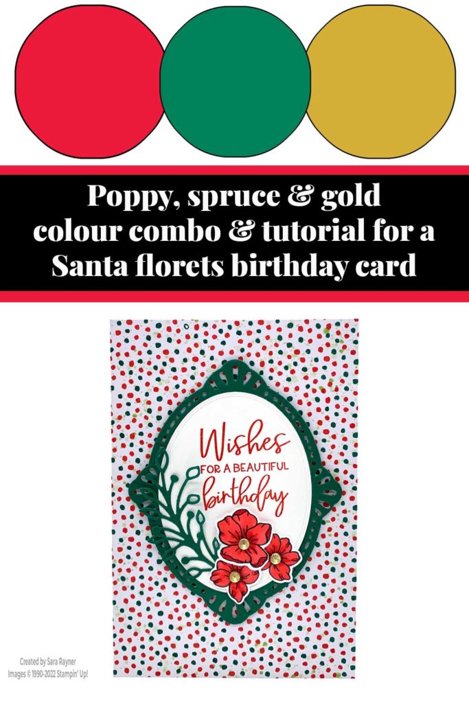 Santa florets birthday card tutorial