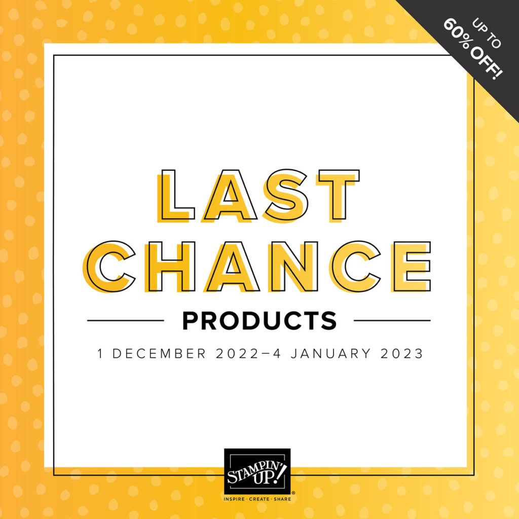 Last Chance Products from the July-December 2022 Mini Catalogue