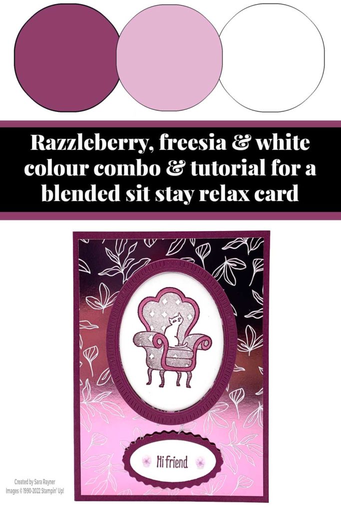 Blended sit stay relax card tutorial