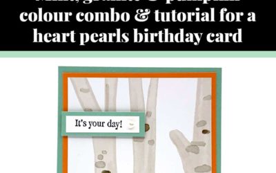 Tutorial for heart pearls birthday card