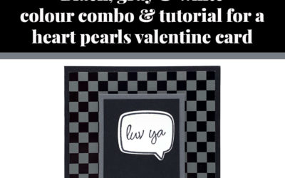 Tutorial for heart pearls valentine card