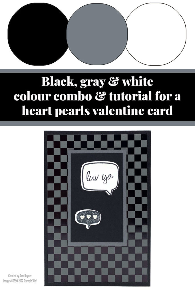Heart pearls valentine card tutorial