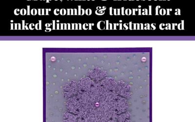 Tutorial for inked glimmer card