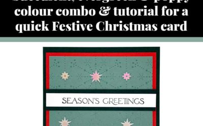 Tutorial for quick Festive Christmas card