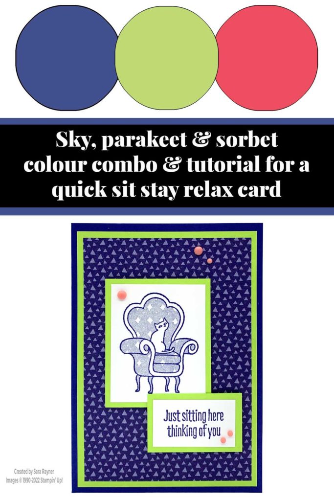Quick sit stay relax card tutorial