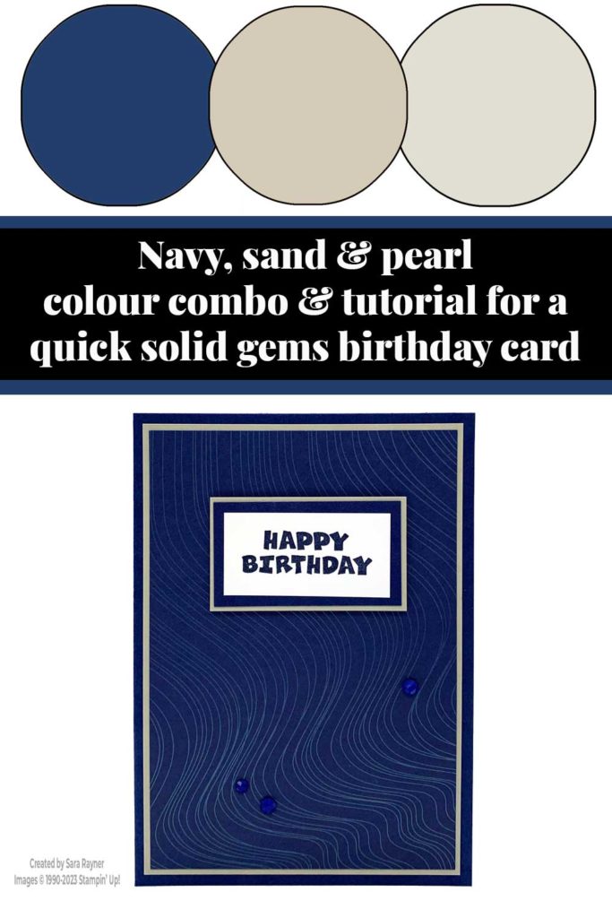 Quick solid gems birthday card tutorial