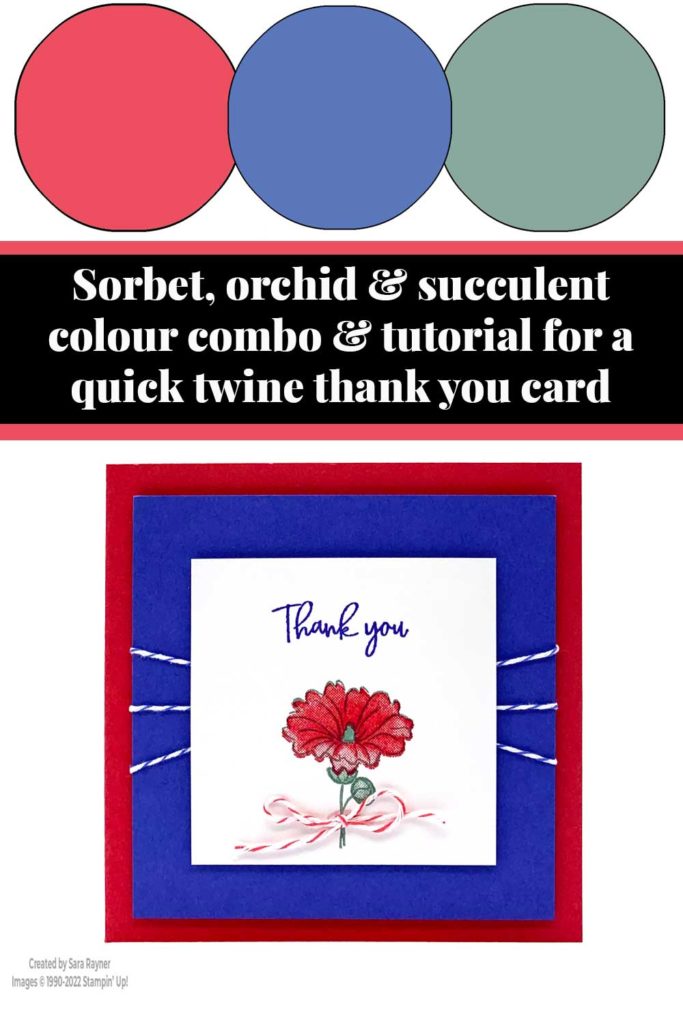 Quick twine thank you card tutprial