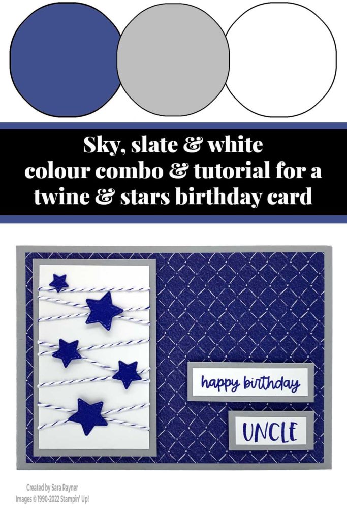 Twine & stars birthday card tutorial