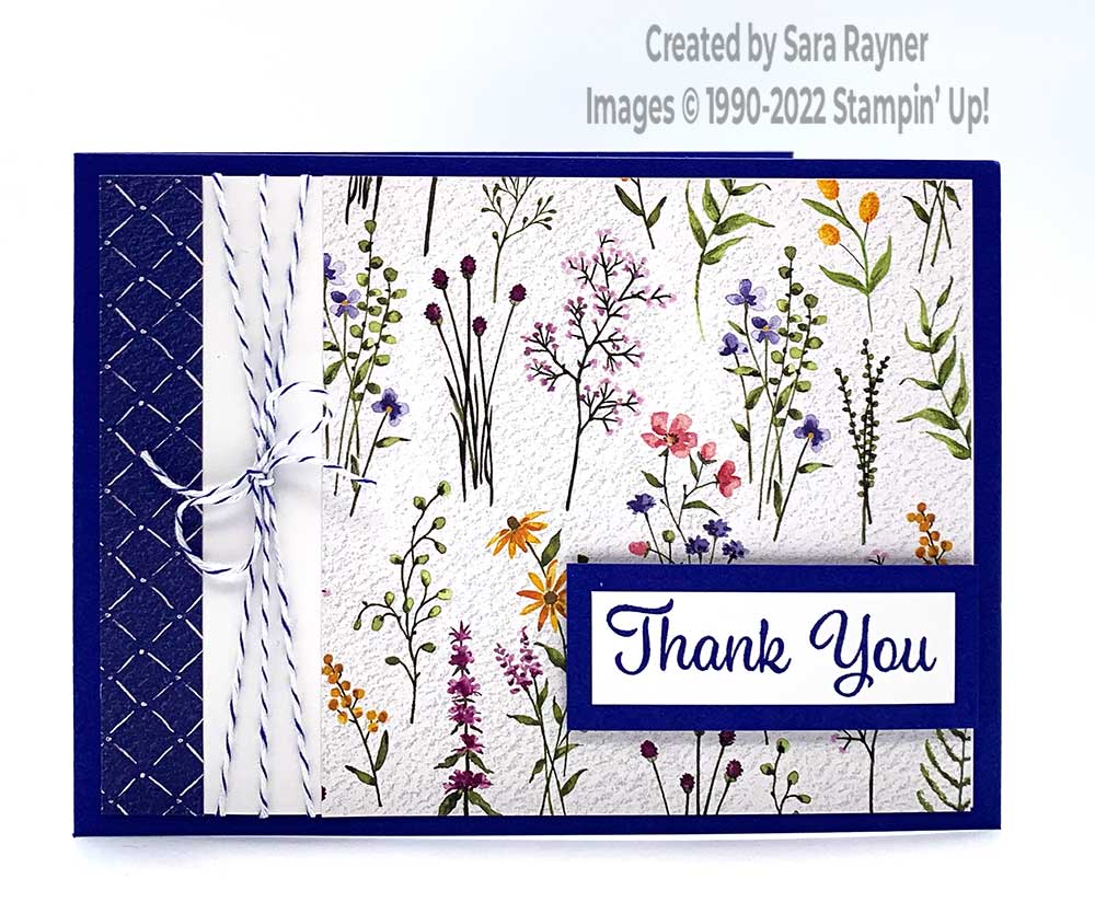 Twine thank you card