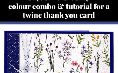 Tutorial for twine thank you card