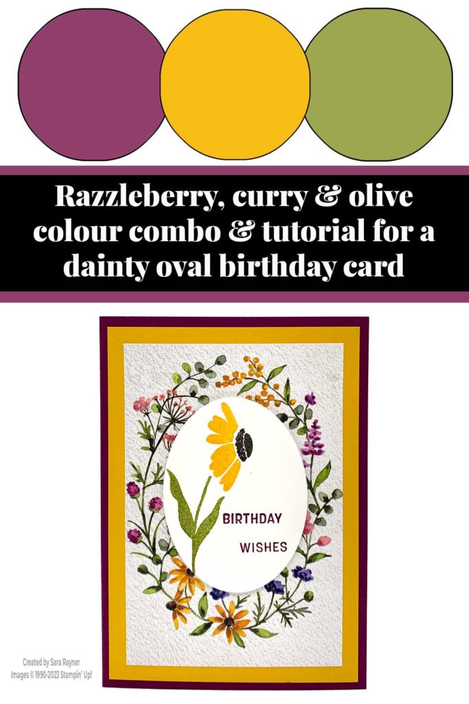 Dainty oval birthday card tutorial
