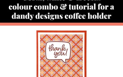 Tutorial for dandy designs coffee holder